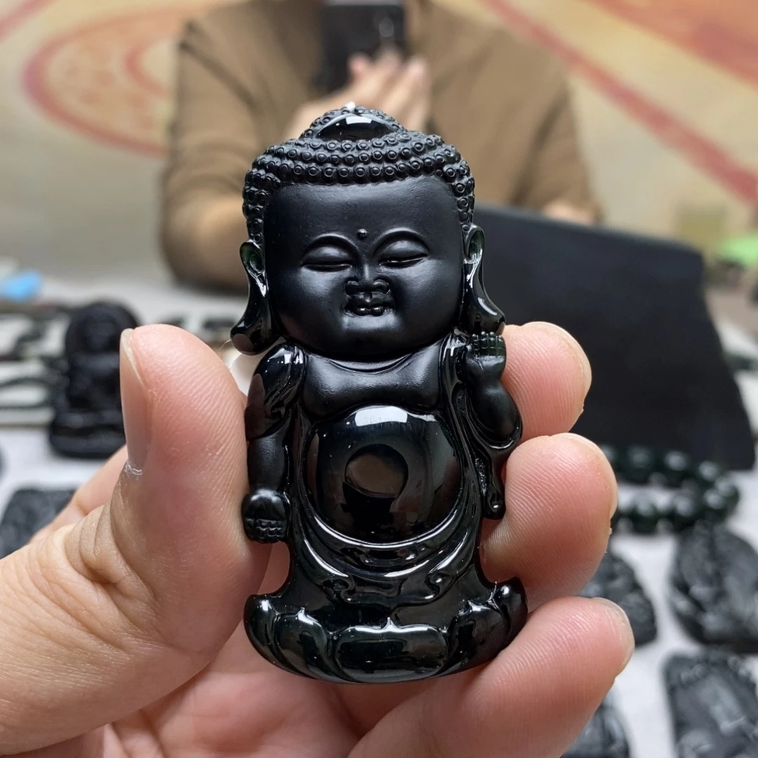 翡翠未镶嵌颈饰宝宝佛