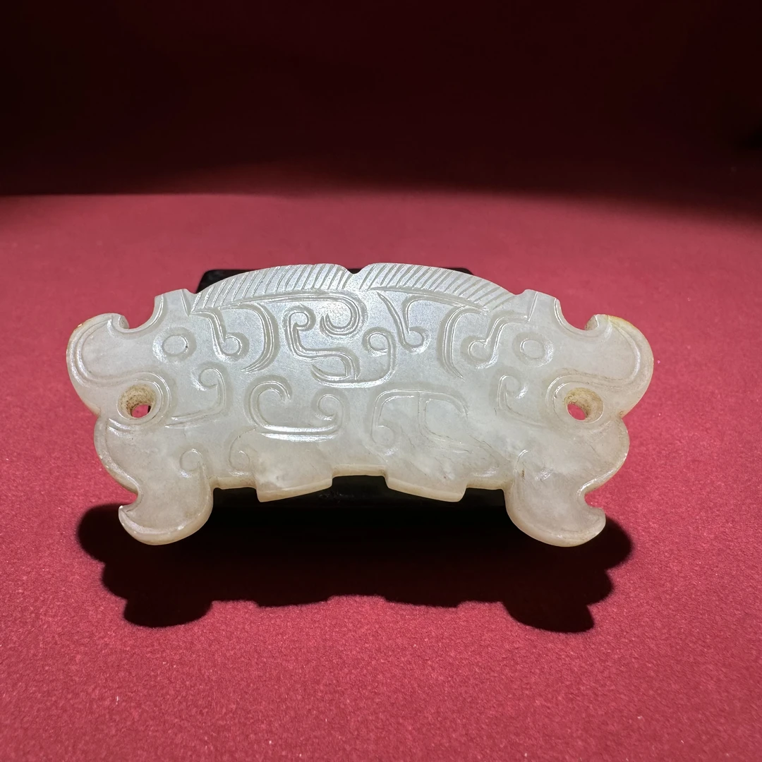 清中期双龙玉璜—HBG128745