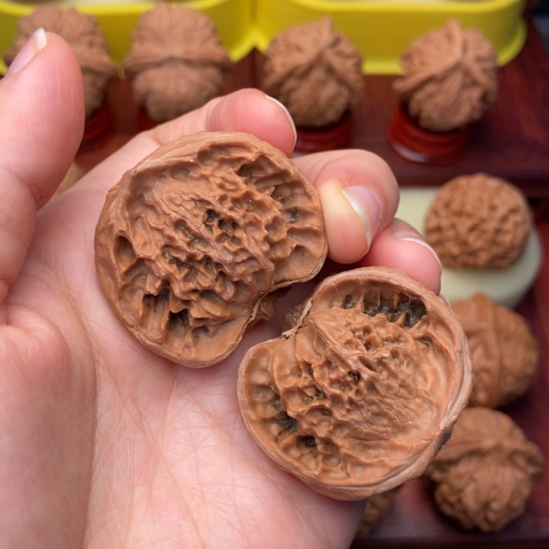 把件文玩核桃37公子帽聚宝盆