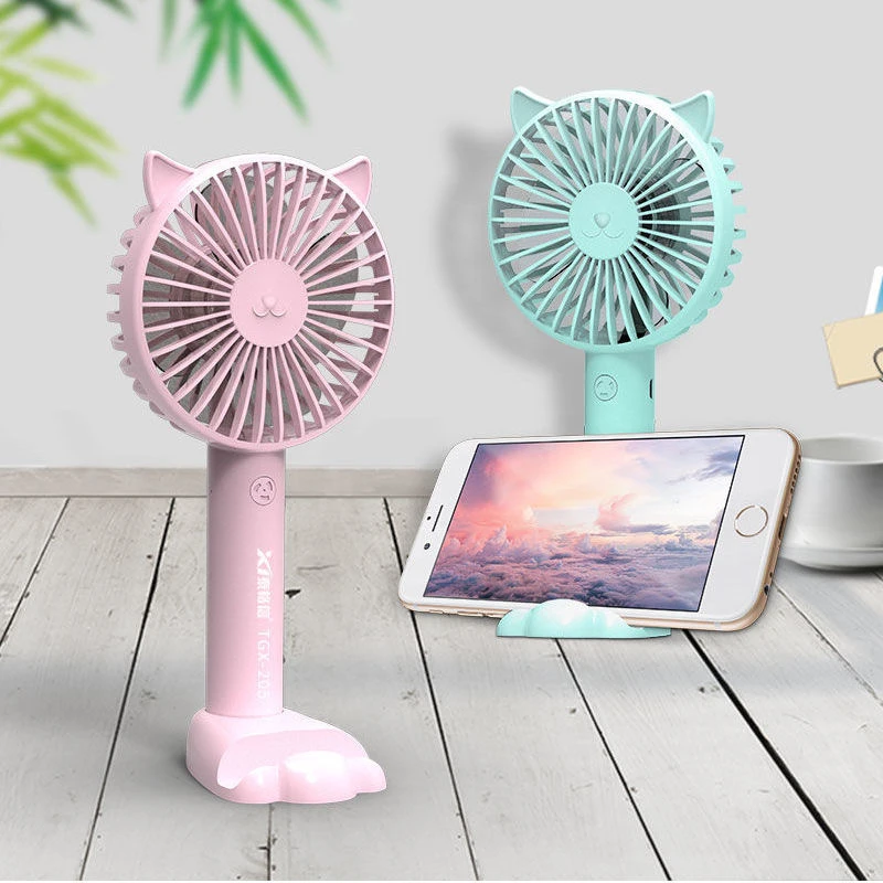 小型迷你手持充电风扇大风力适合学生宿舍上课使用小风扇便携式