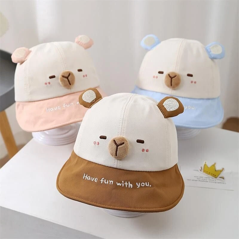 宝宝帽子韩版春夏季薄款鸭舌帽可爱儿童遮阳帽夏季男女孩防晒盆帽
