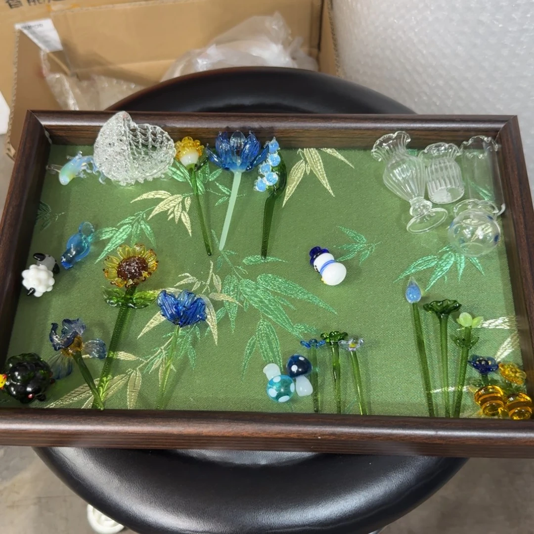 钟***离琉璃手工艺品小摆件