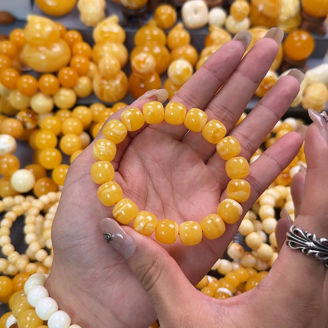 蜜蜡未镶嵌珠宝奇石同料13mm