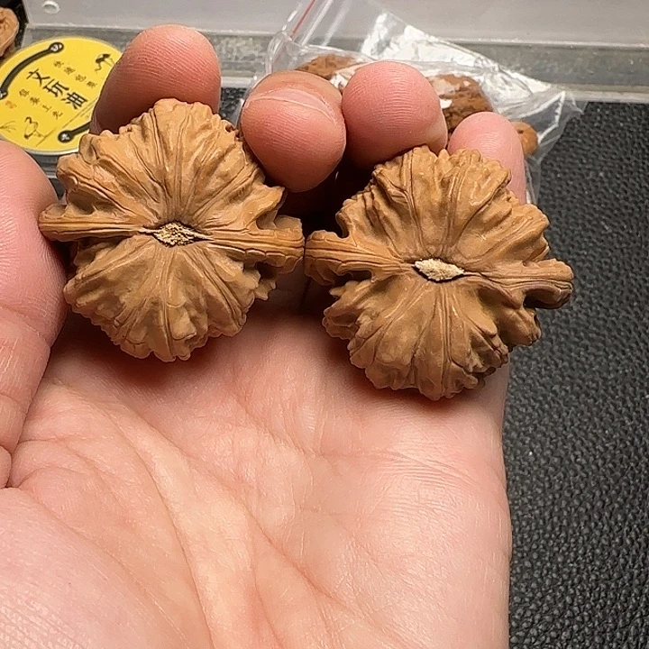 把件文玩核桃10白狮子42尺精修