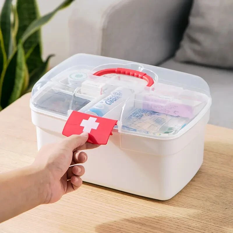 药箱家用医药箱大容量药品收纳盒家庭小型急救箱药盒医疗箱