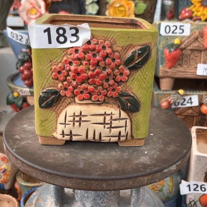 紫砂花盆粗陶材质多肉花盆