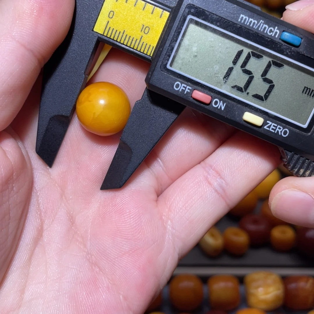 琥珀未镶嵌裸石苹果珠