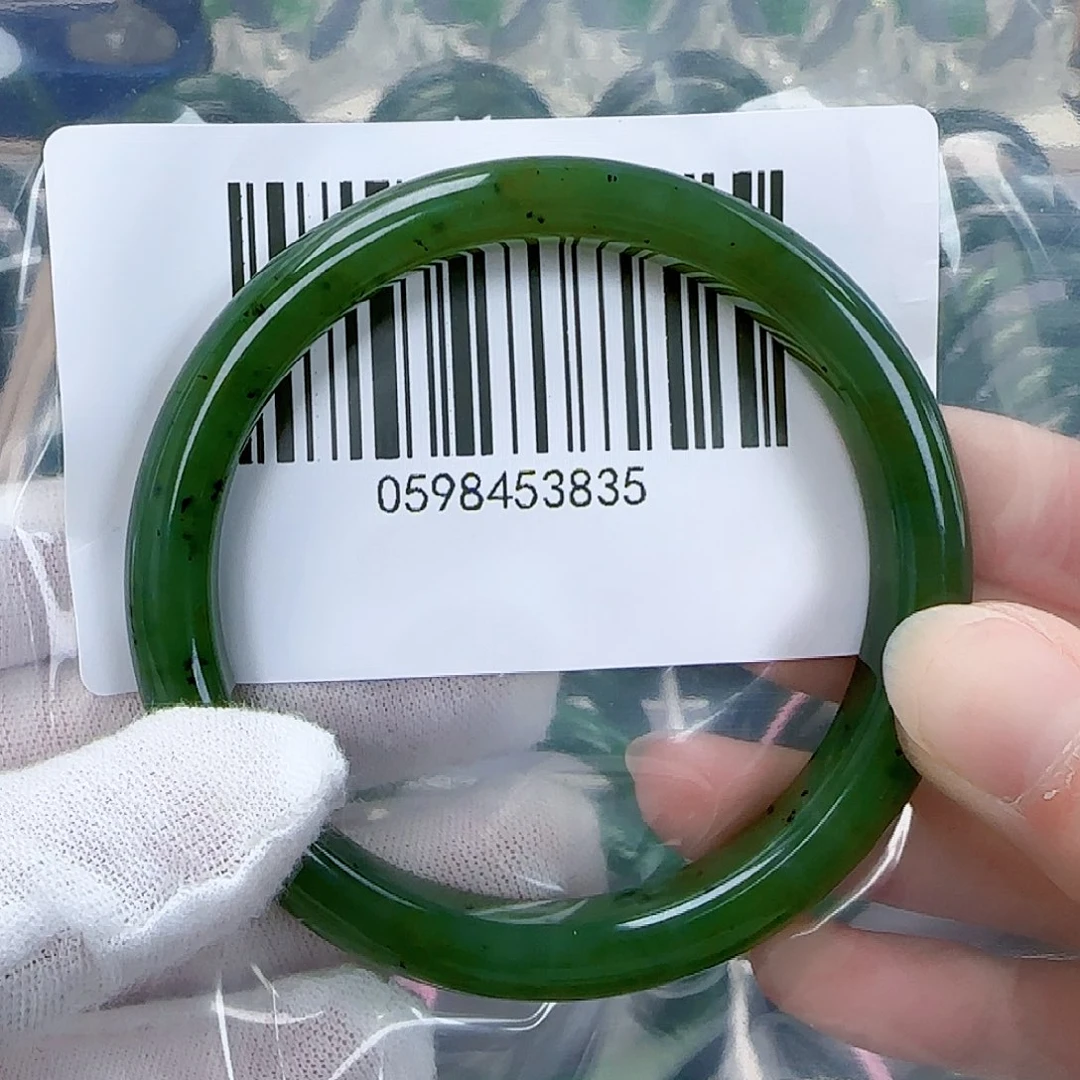 和田玉（碧玉）手镯未镶嵌58