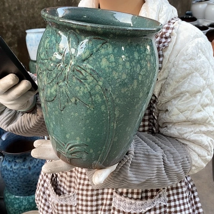 紫砂花盆正品口20高25