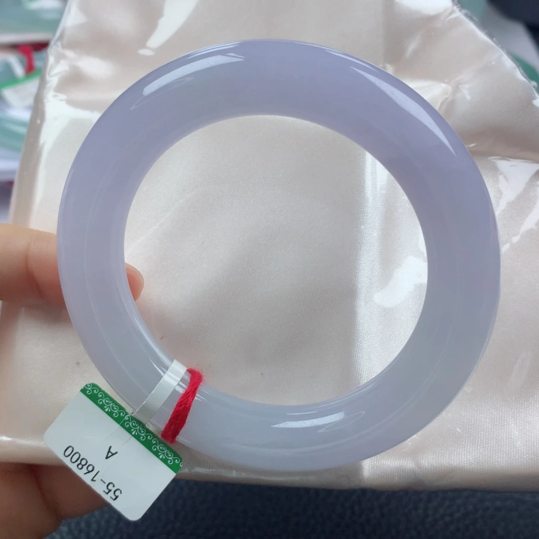 未镶嵌手镯翡翠缅甸天然翡翠A货55胖圆
