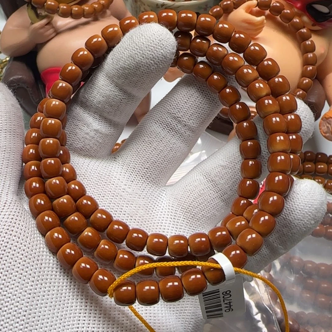 阿***生手串/手链橄榄核老挝核尖脖挂7.4