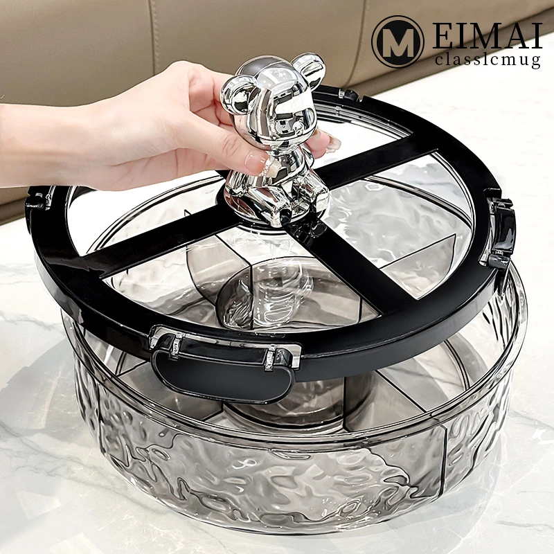 干果盘客厅家用轻奢高端果盘茶几高级感瓜子收纳盒零食摆放盘子芬