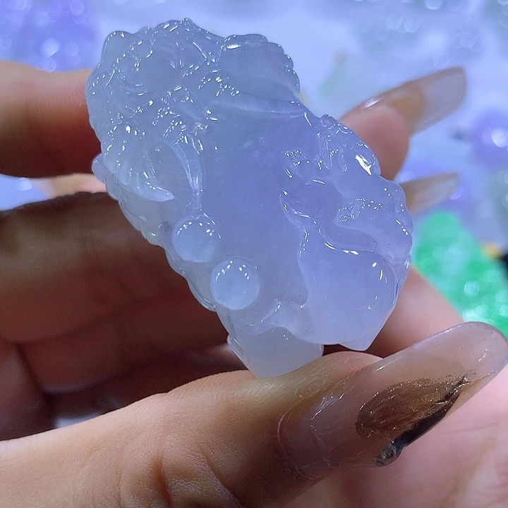 颈饰未镶嵌翡翠天然翡翠A货吊坠