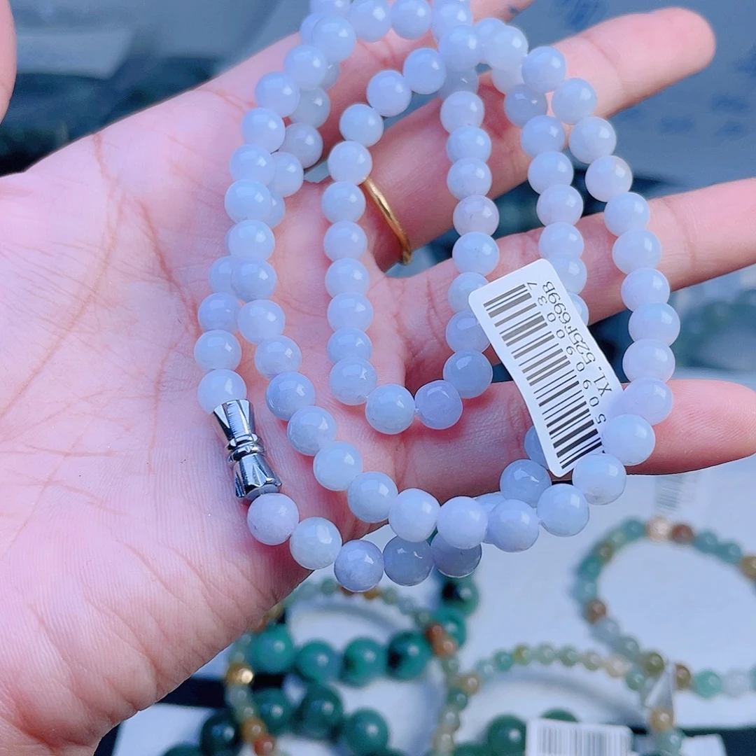 小***棉定制翡翠未镶嵌珠串