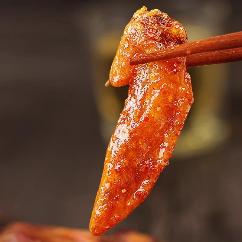 烤鸡翅包鸡翅尖小零食熟食卤味办公室网红小吃