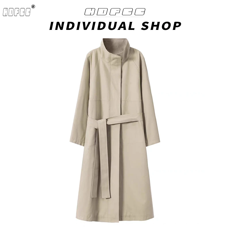 【琉璃爵士】韩系立领风衣外套女2025年秋季新款中长款气质时尚大衣