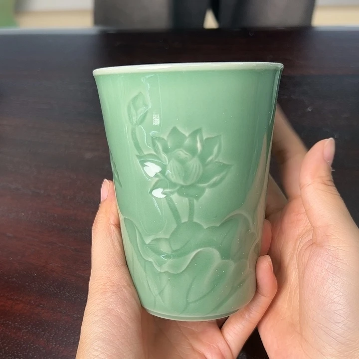 龙泉云间青瓷小米茶器