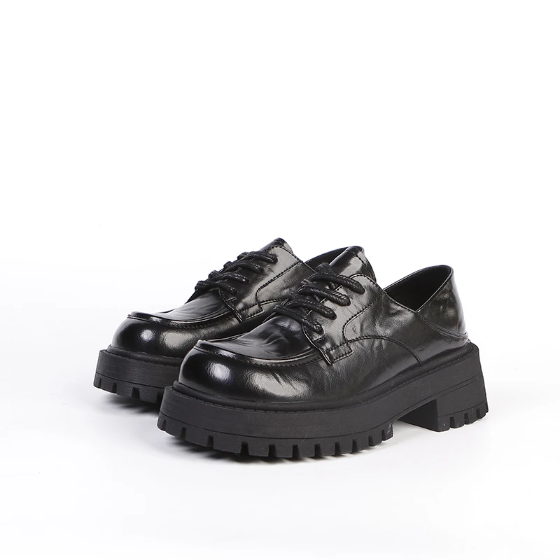 ACT6069【品牌撤柜清仓】德比鞋黑色35 37 38