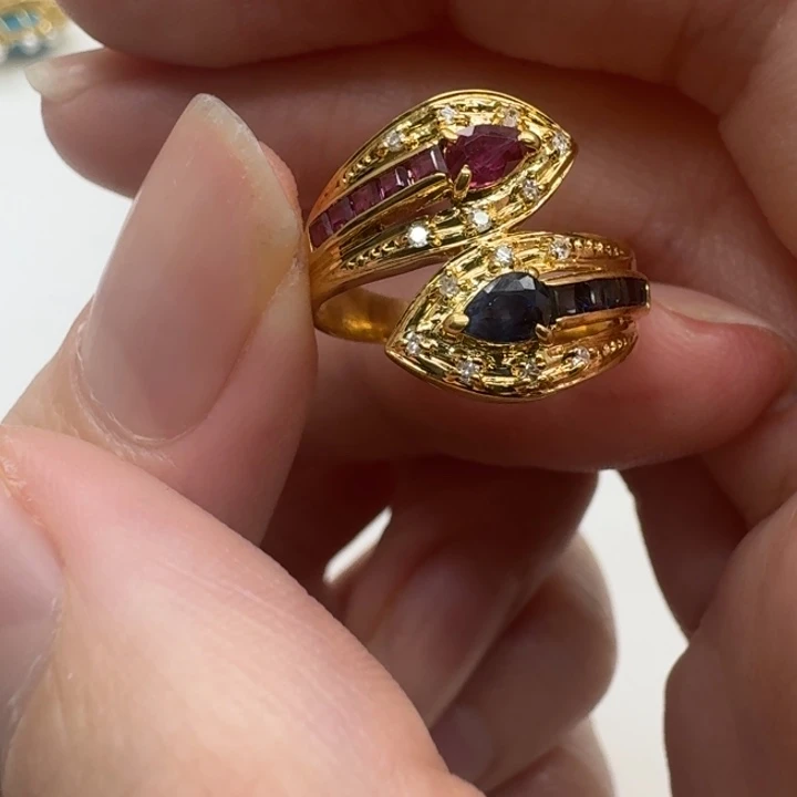 未镶嵌红宝石戒指