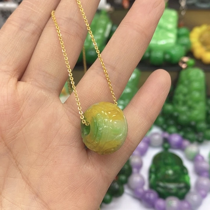 翡翠未镶嵌手链项链51