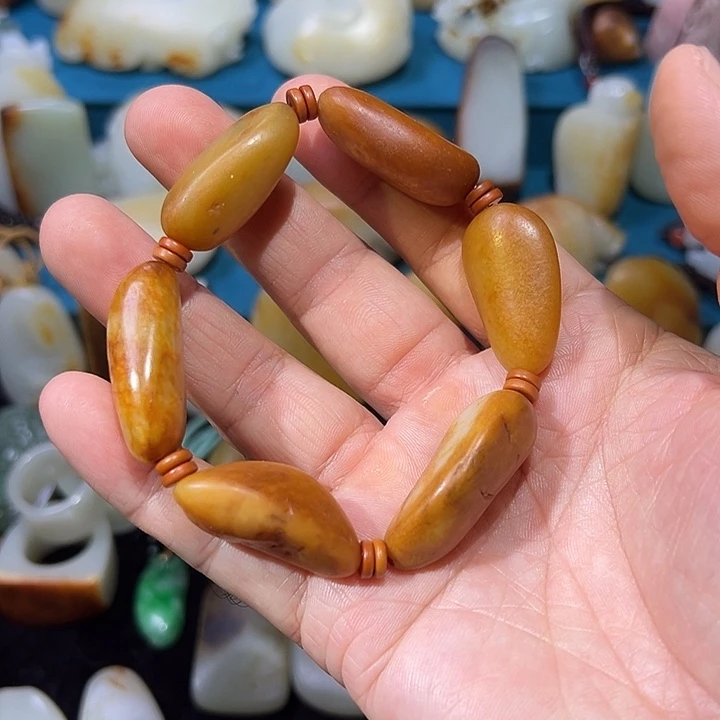 和田玉未镶嵌手串