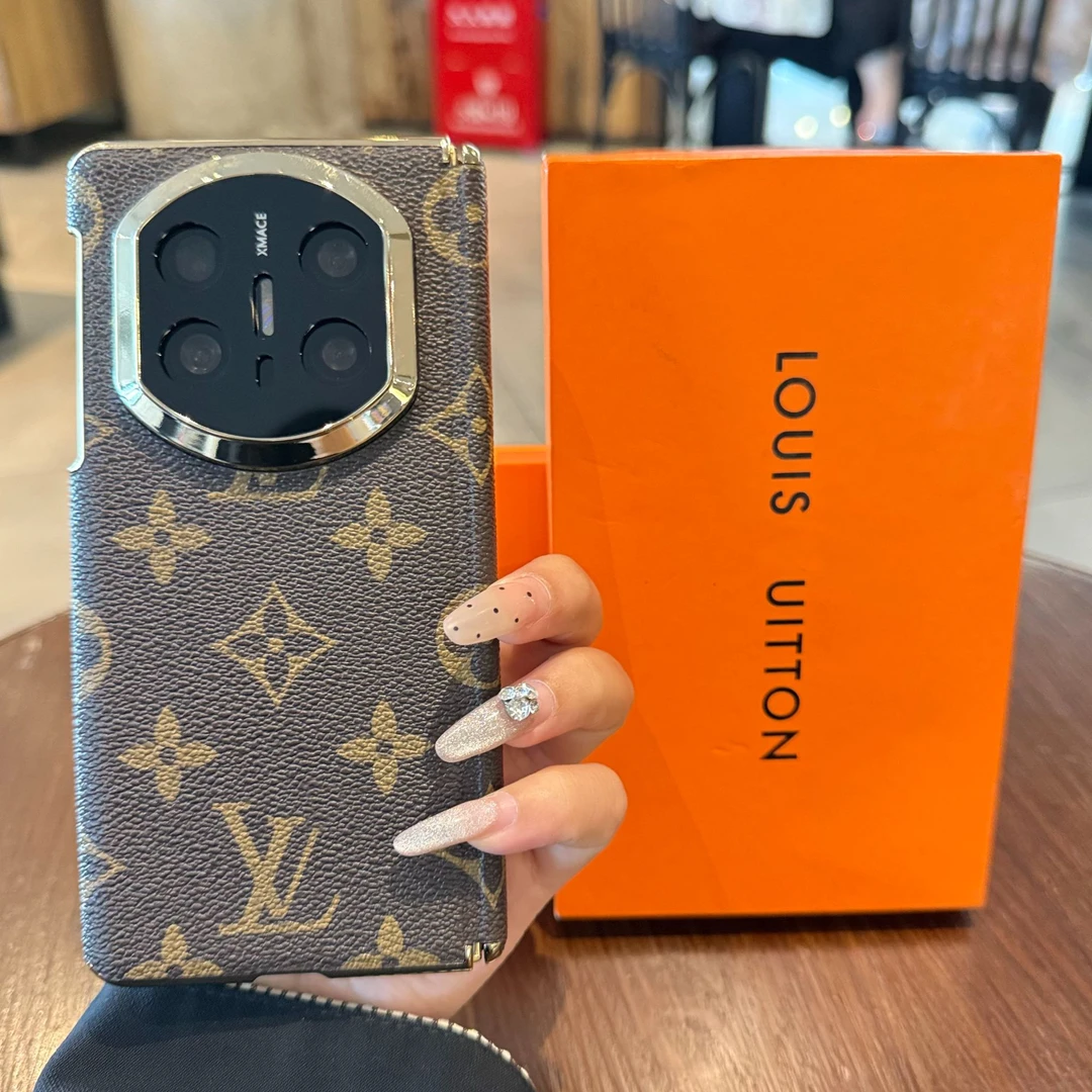 华为matex7手机壳折叠屏mateX6典藏版适用老花X5真皮电镀X3最新款