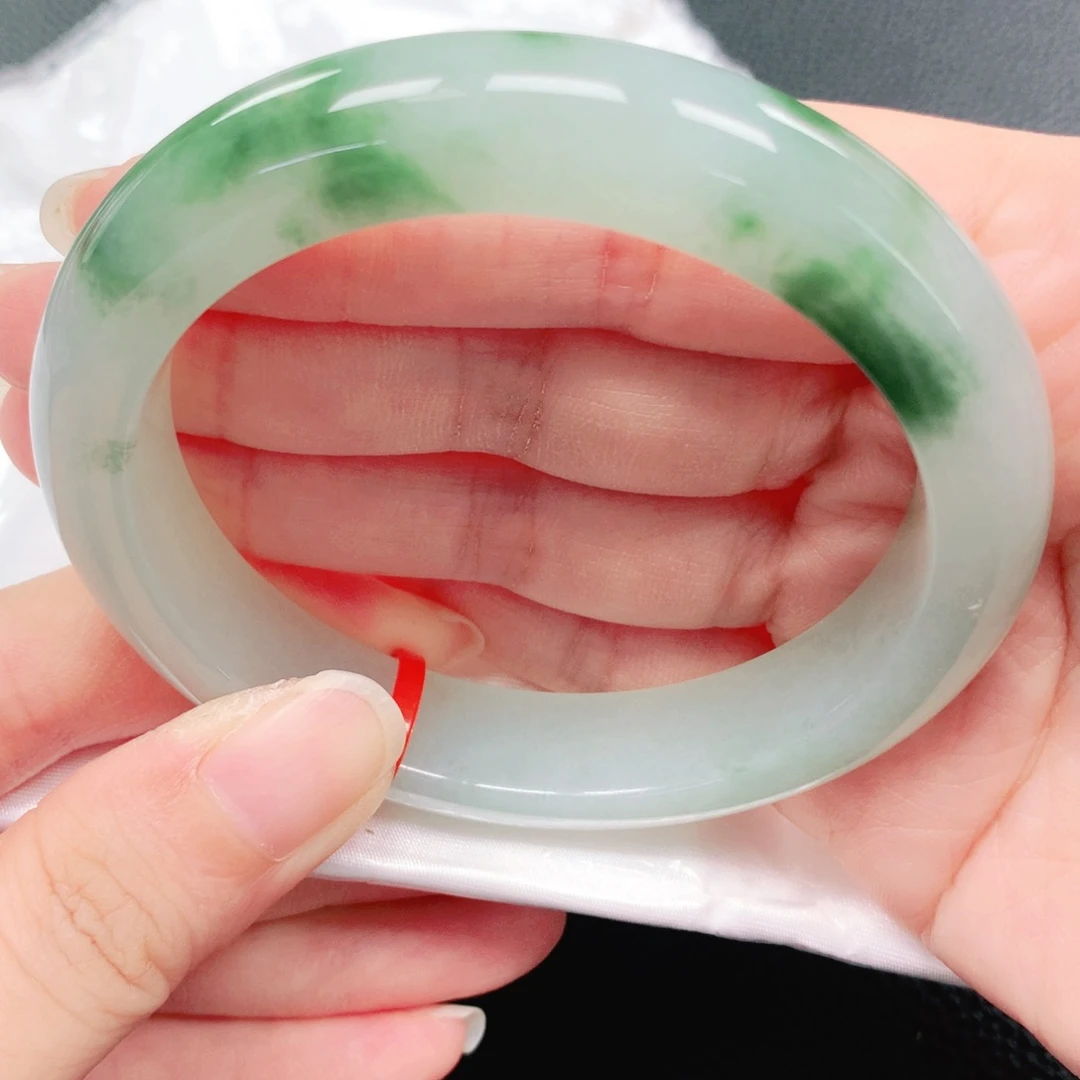 未镶嵌手镯翡翠57圈