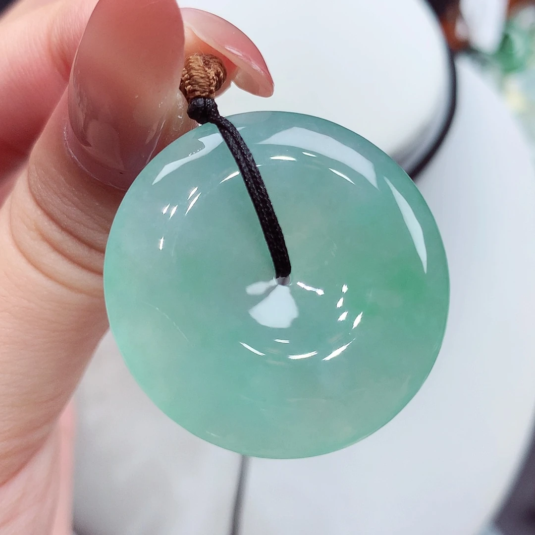 翡翠未镶嵌颈饰翡翠18，32.6/6