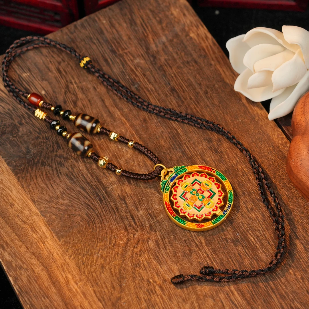 合金吊坠 八宝圆牌挂件LDX0300108