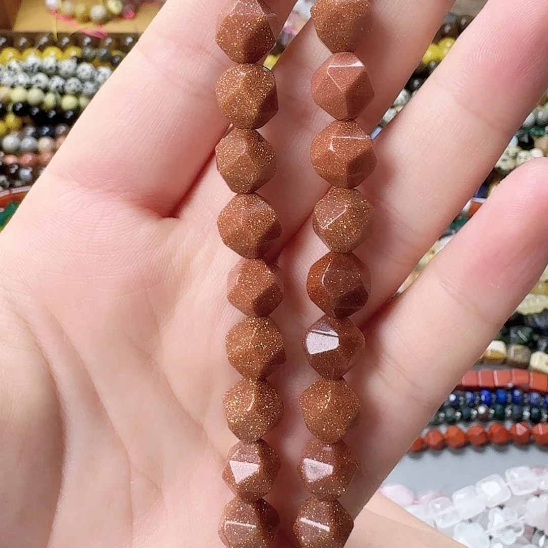 未镶嵌玛瑙/玉髓珠宝半成品金砂万切一条