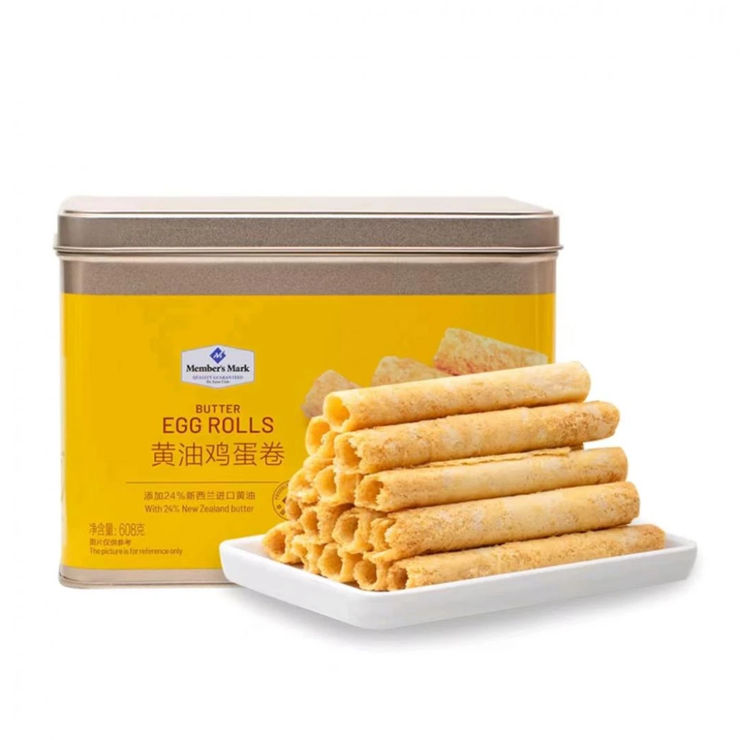 「Members Mark/山姆」黄油鸡蛋卷608g精选新西兰进口黄油  宿舍解馋小零食