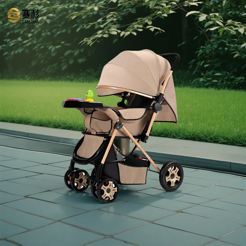 婴儿推车轻便折叠可坐躺一键收车新生儿小孩宝宝推车双向四轮避震
