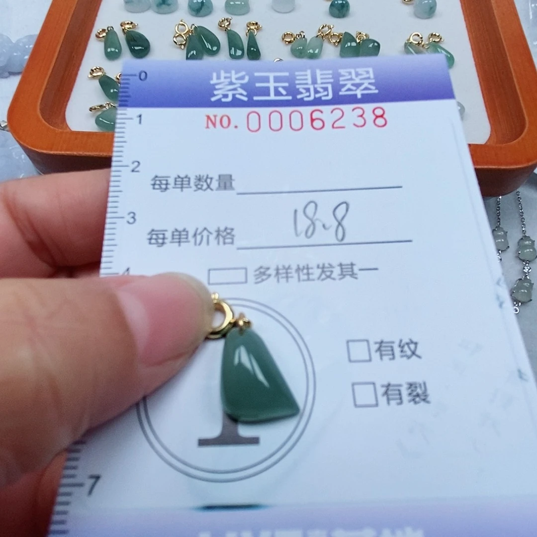 颈饰未镶嵌翡翠冰透随行