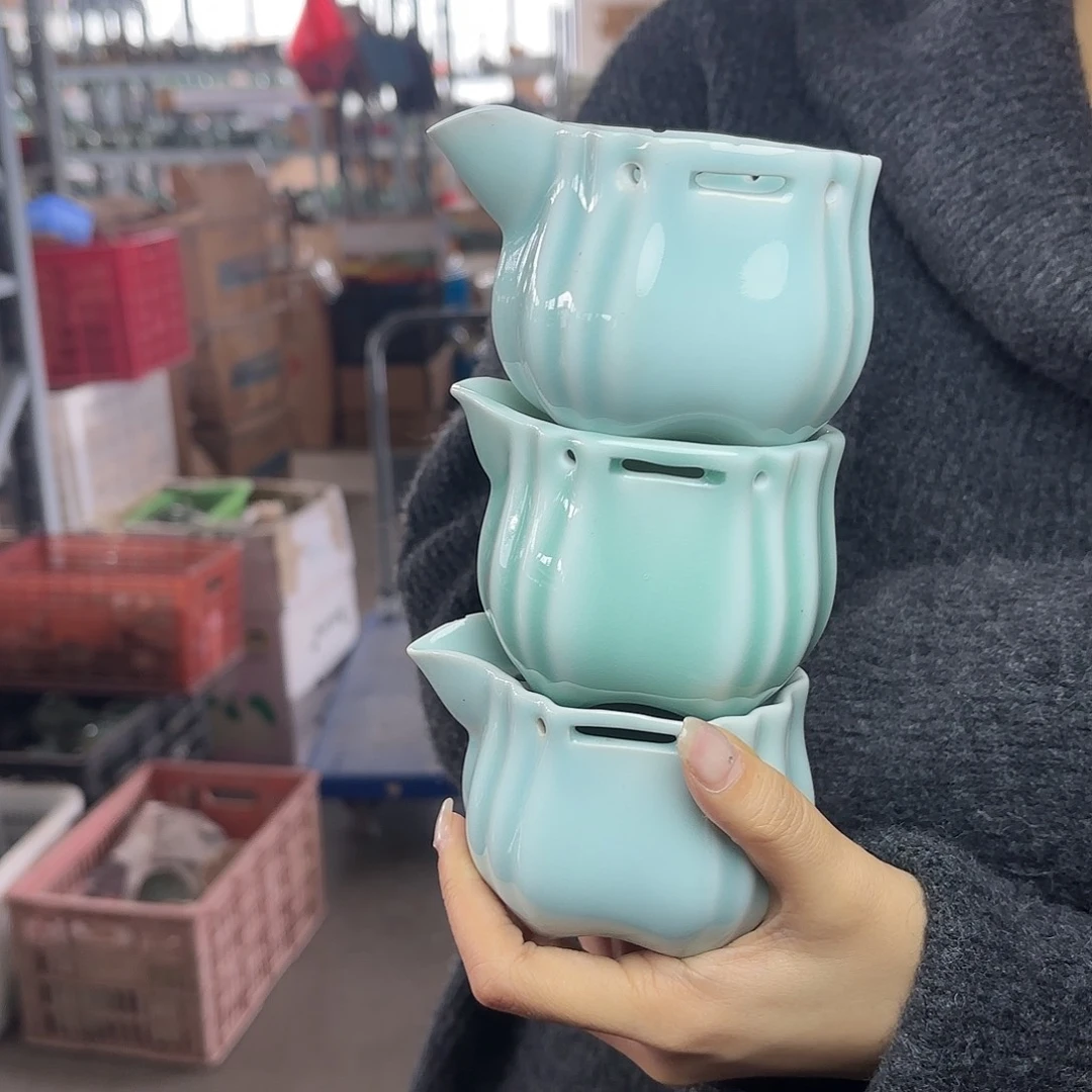 龙泉云间青瓷小米茶器