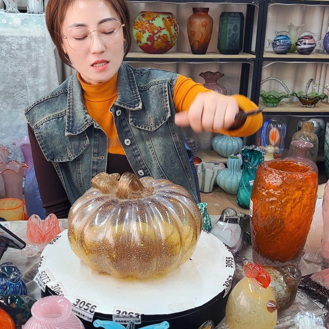 大南瓜不完美福利家悦琉璃工艺品