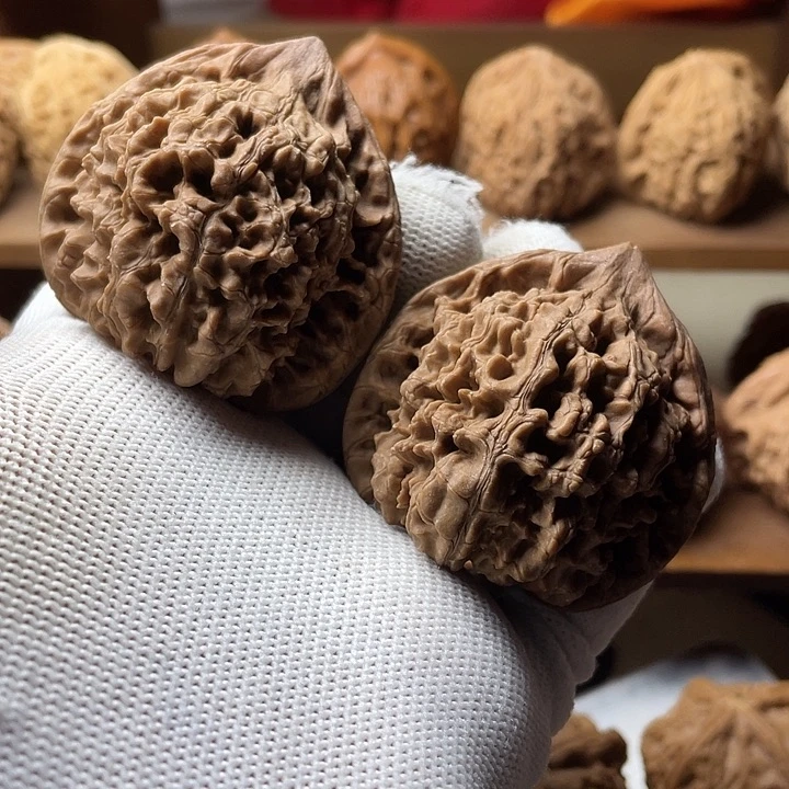 吊坠文玩核桃王永麒麟纹官帽48