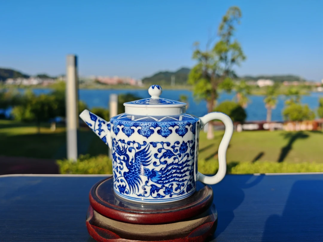 正宗景德镇柴窑茶器全手工手绘壶万花缠枝莲冰梅山水通用链接随机