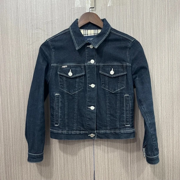 99新 BURBERRY/博柏利 99新Burberry巴宝莉牛仔外套 尺码：8