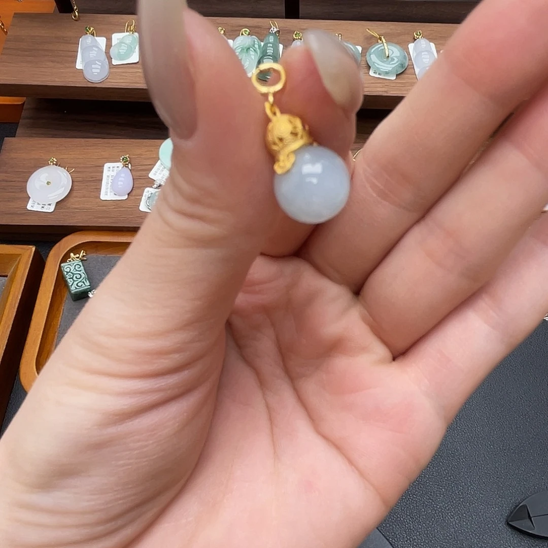 翡翠银S925镶嵌吊坠(不含链)心**梦
