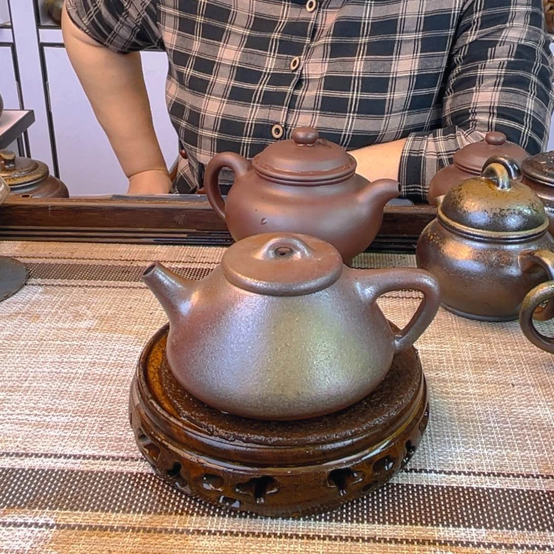 茶壶紫砂紫泥柴烧230cc