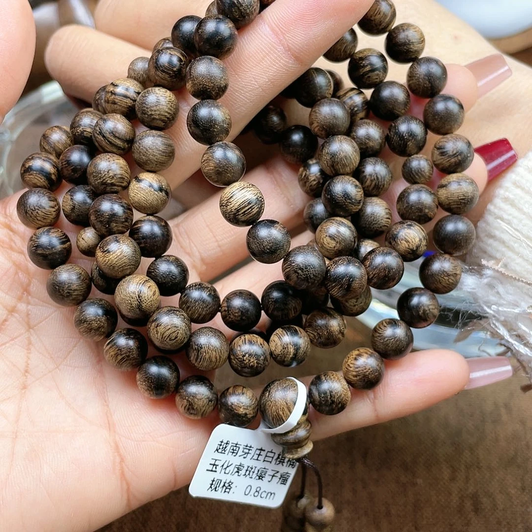 沉香手串老*哥越南芽庄白棋楠