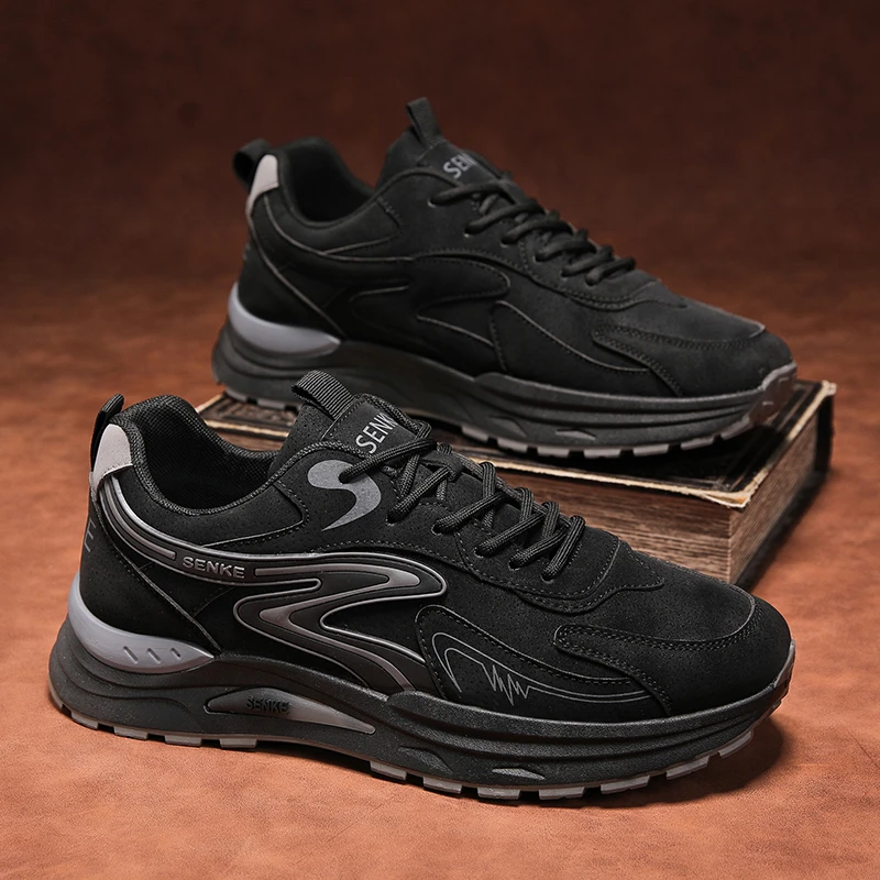 劳保男鞋冬季工地干活防滑耐磨工作上班不累脚防水休闲运动登山鞋