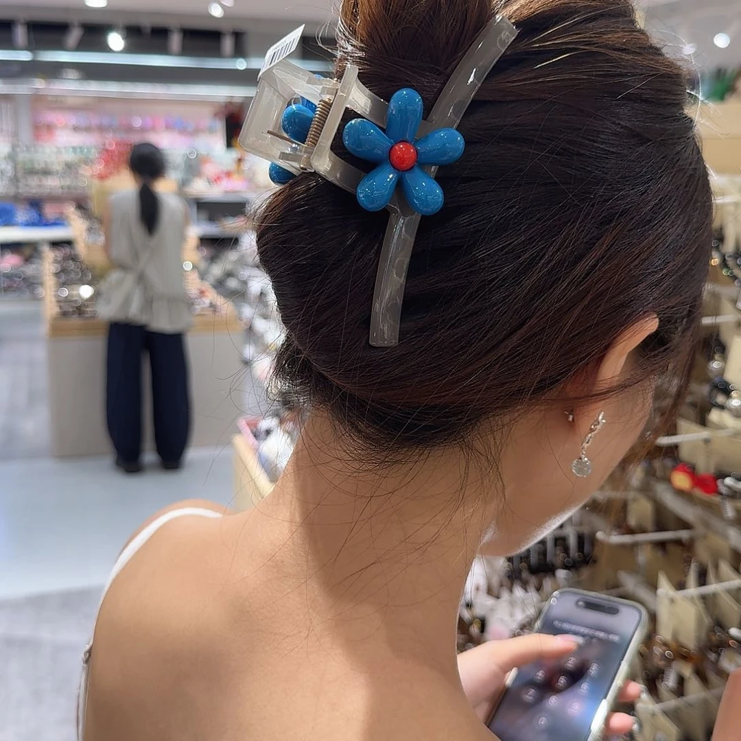 布艺铁合金蓝花工字