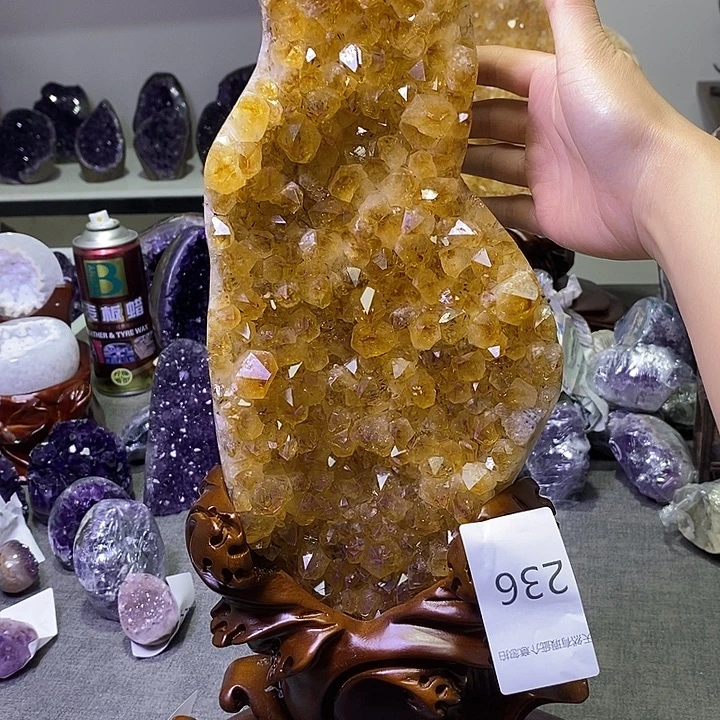 紫晶珠宝半成品未镶嵌