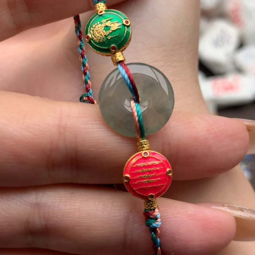 【闪购商品】翡翠手绳银S925镶嵌一