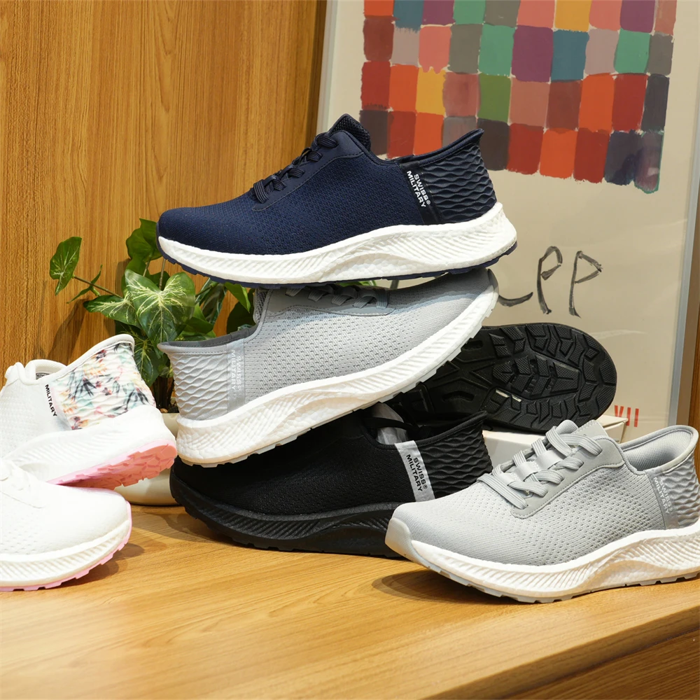 情侣款透气织物柔软回弹运动休闲鞋日常轻便舒适跑步鞋Z1770-3111