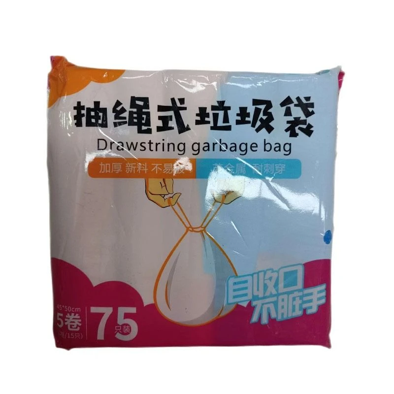 75只装抽绳式垃圾袋 150g/袋