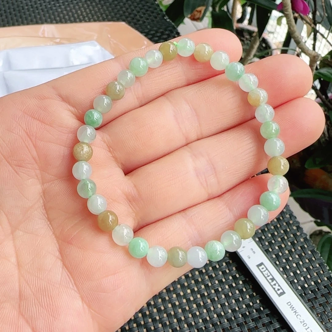 翡翠未镶嵌手链翡翠多宝手串