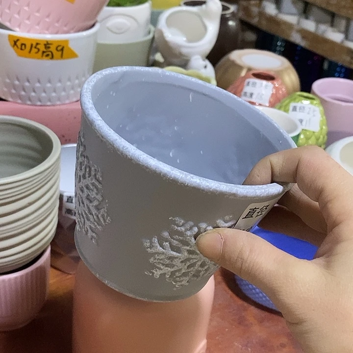 陶摆件陶盆有孔 瑕疵介意勿拍