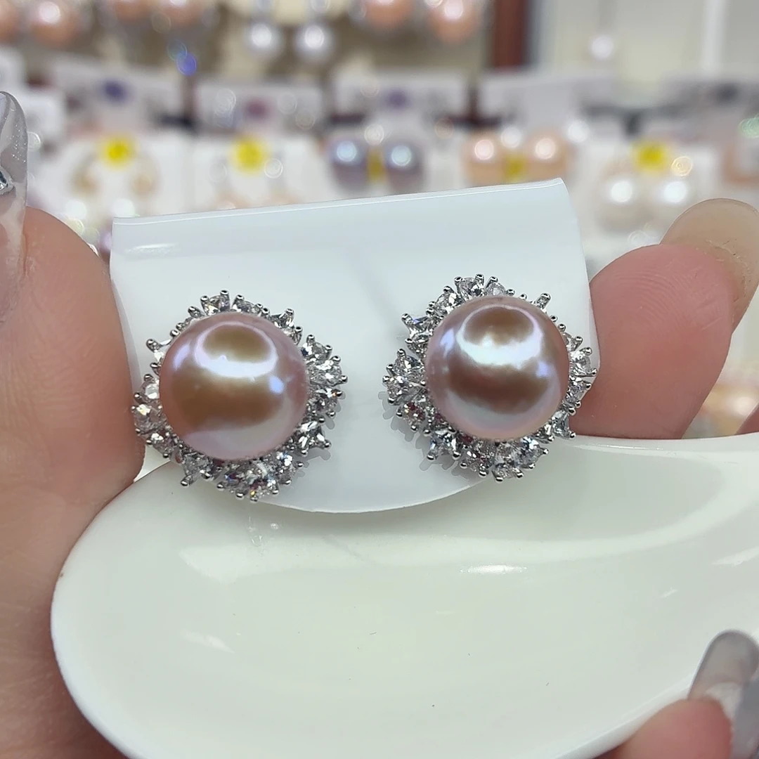 淡水珍珠耳饰未镶嵌